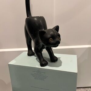 Charming Black Cat Tea Light Holder